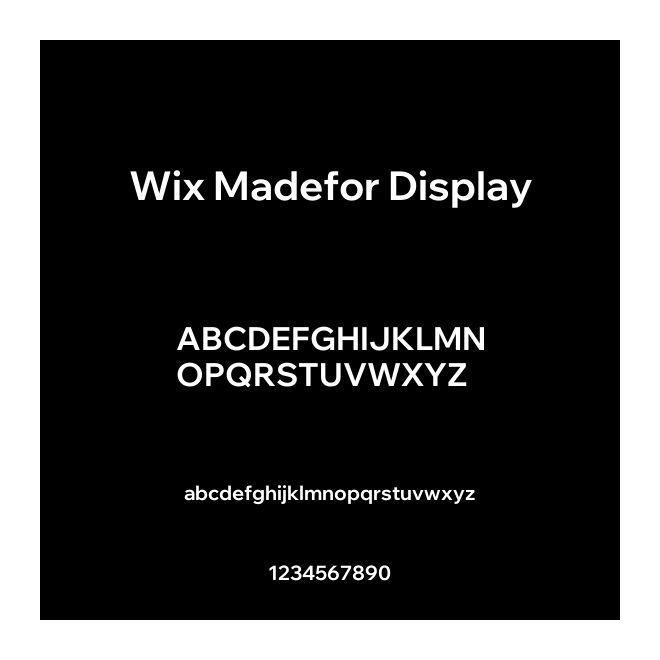 Wix Madefor Display