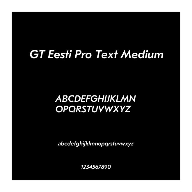 GT Eesti Pro Text Medium