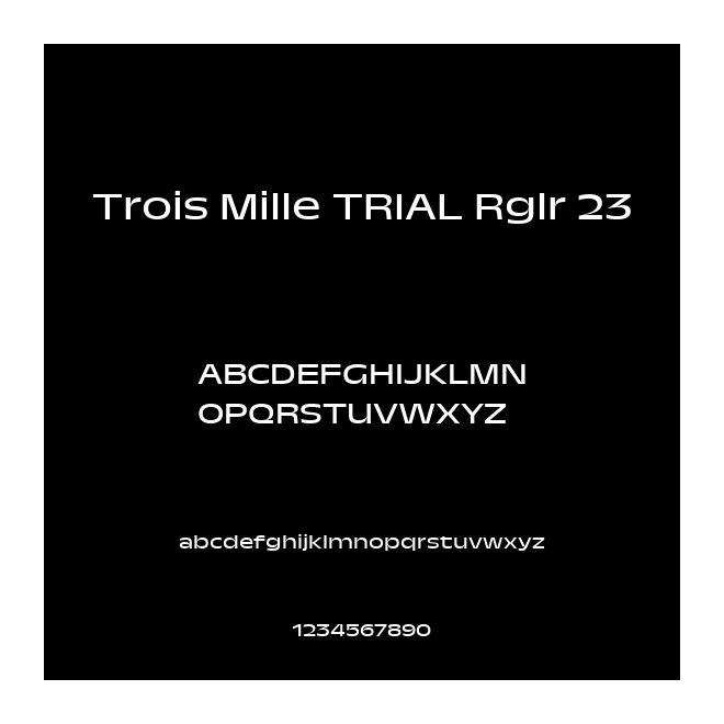 Trois Mille TRIAL Rglr 23