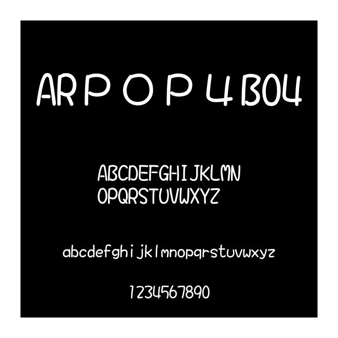 ARＰＯＰ４B04