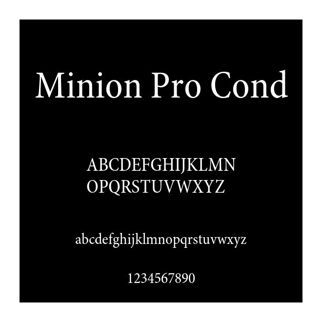 Minion Pro Cond