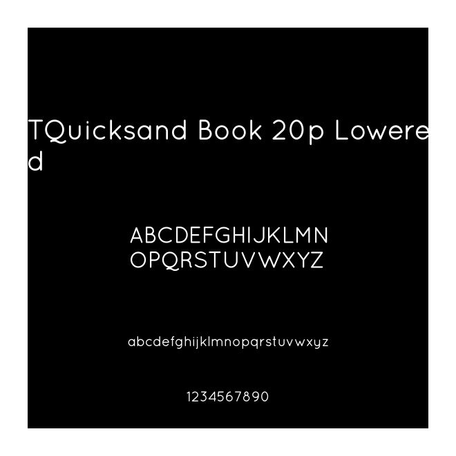 TQuicksand Book 20p Lowered