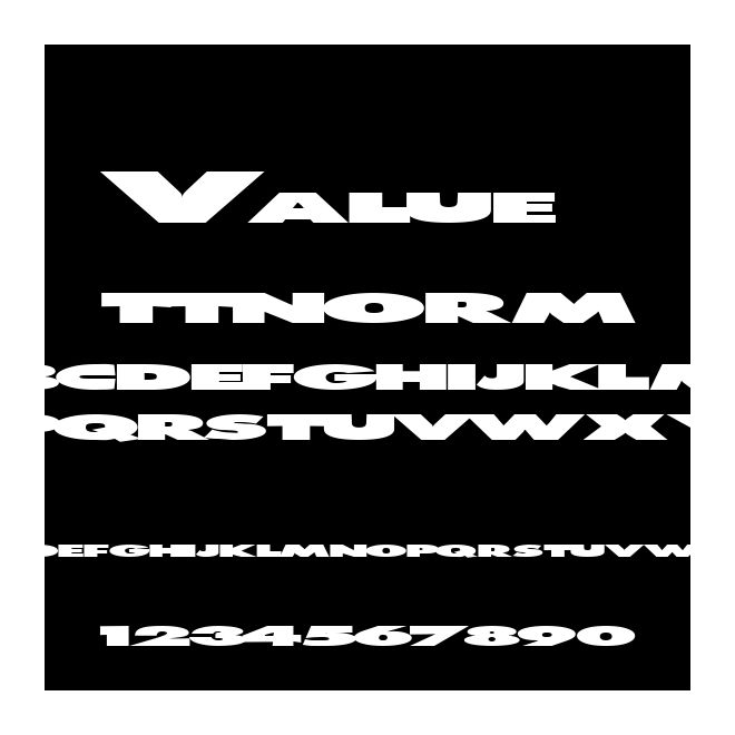 Value ttnorm