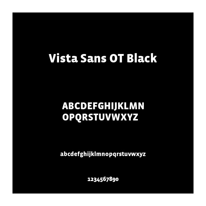 Vista Sans OT Black