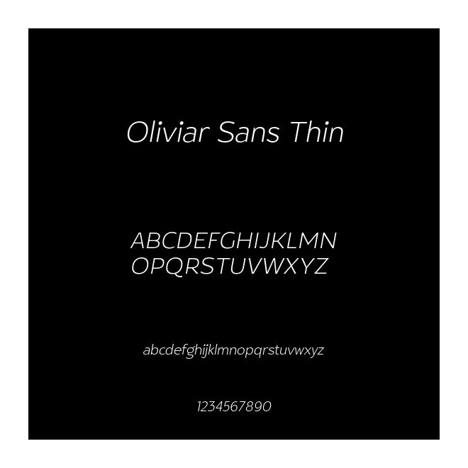 Oliviar Sans Thin