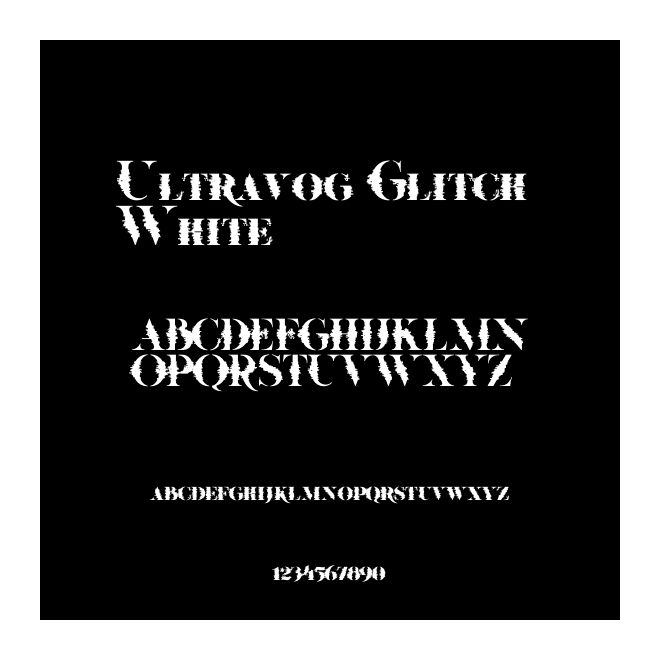 Ultravog Glitch White