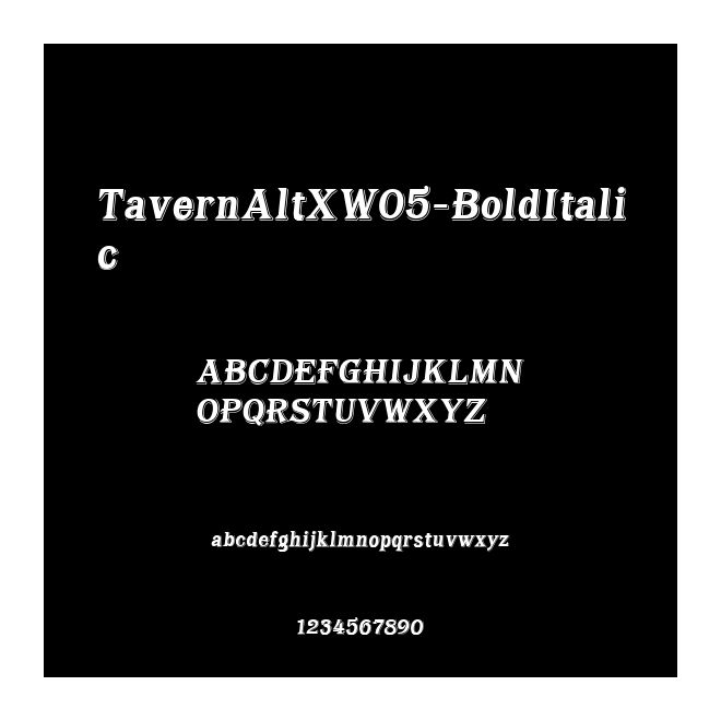 TavernAltXW05-BoldItalic