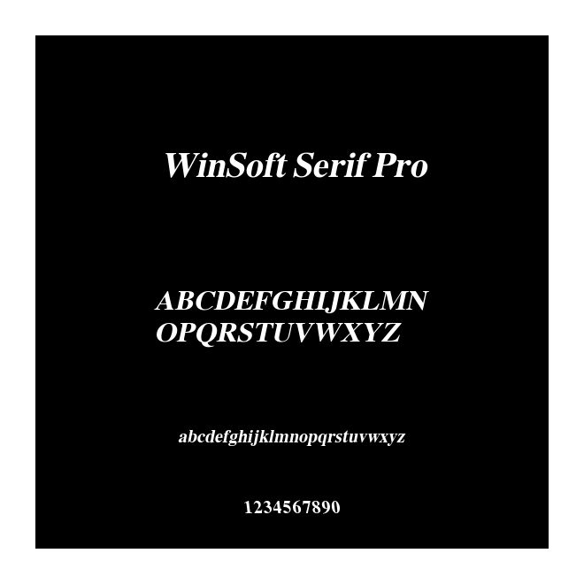 WinSoft Serif Pro