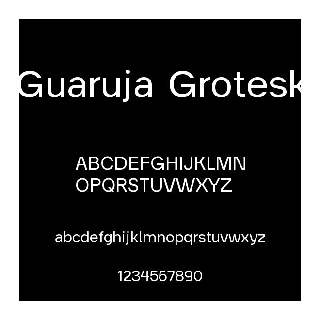 Guaruja Grotesk