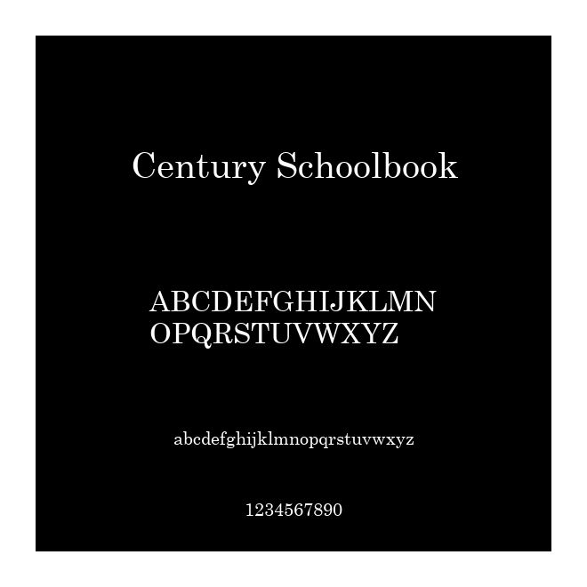 Century Schoolbook