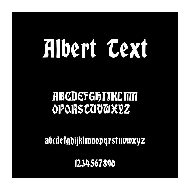 Albert Text