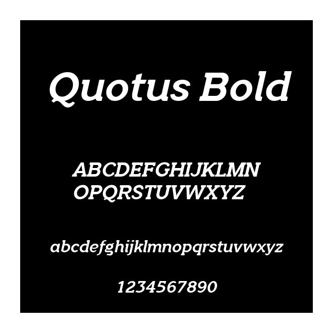 Quotus Bold