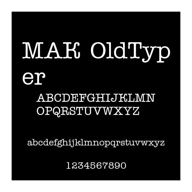 MAK OldTyper