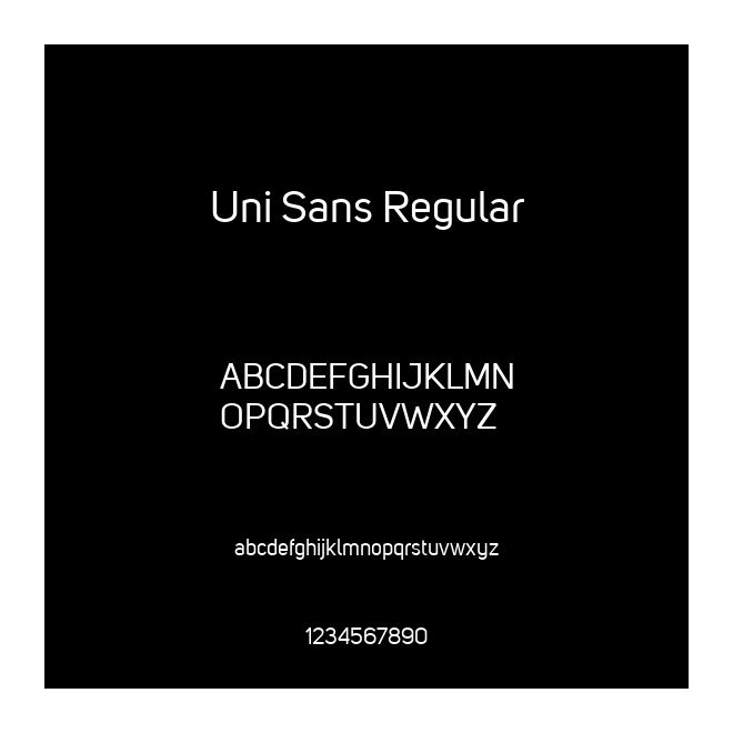 Uni Sans Regular