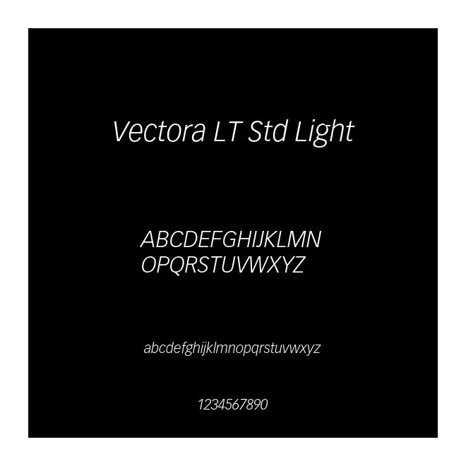 Vectora LT Std Light