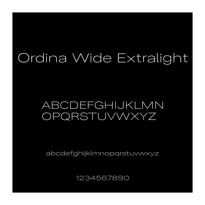 Ordina Wide Extralight