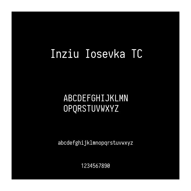 Inziu Iosevka TC