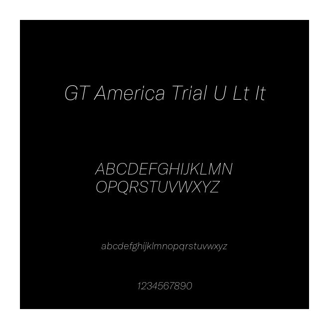 GT America Trial U Lt It