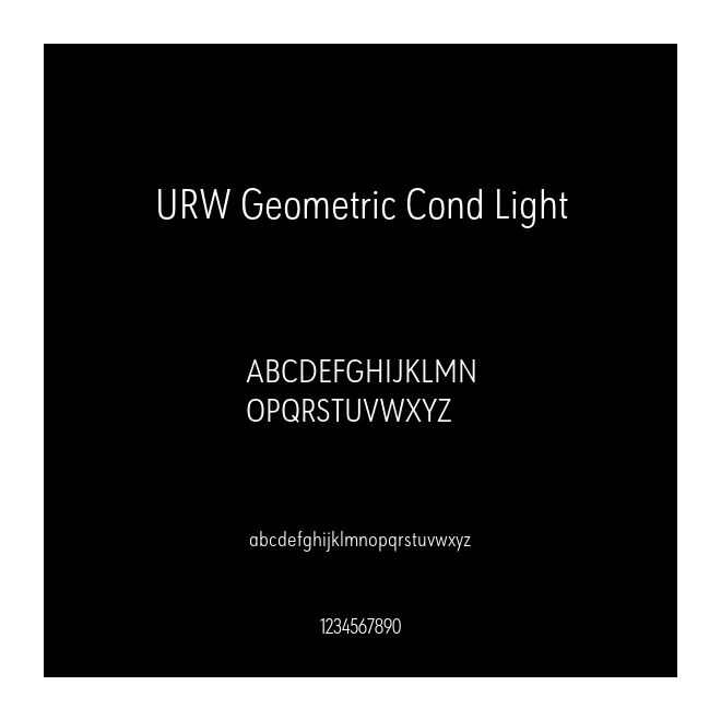 URW Geometric Cond Light