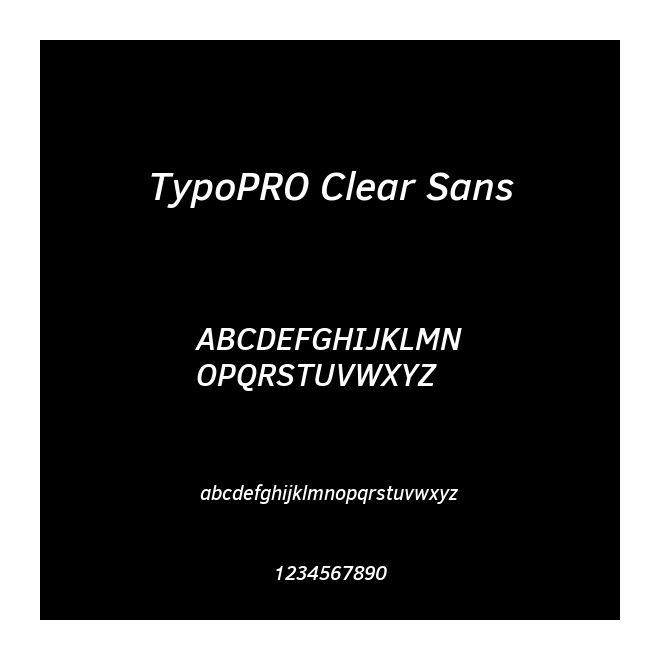 TypoPRO Clear Sans