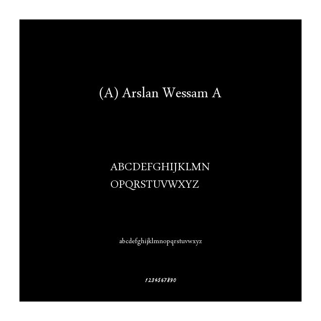 (A) Arslan Wessam A