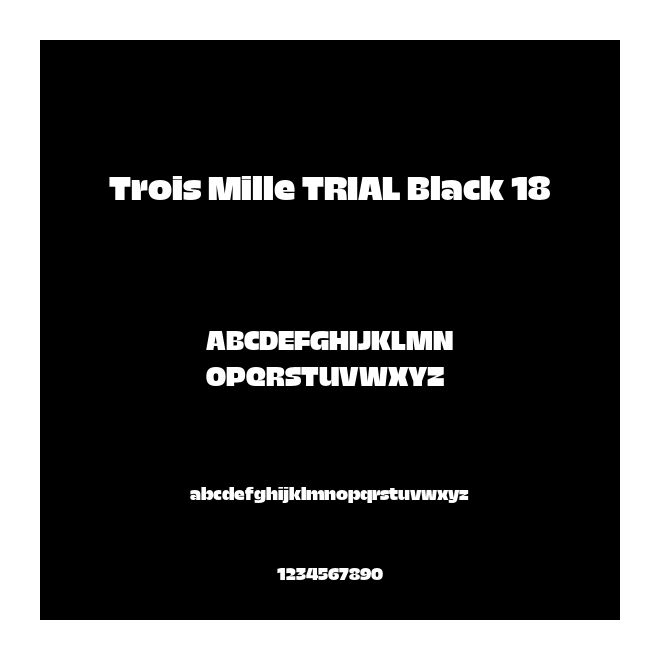 Trois Mille TRIAL Black 18