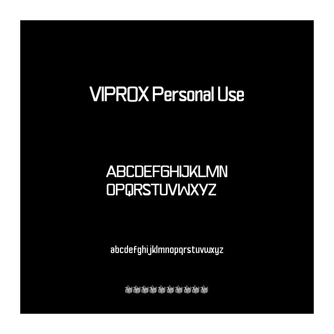 VIPROX Personal Use