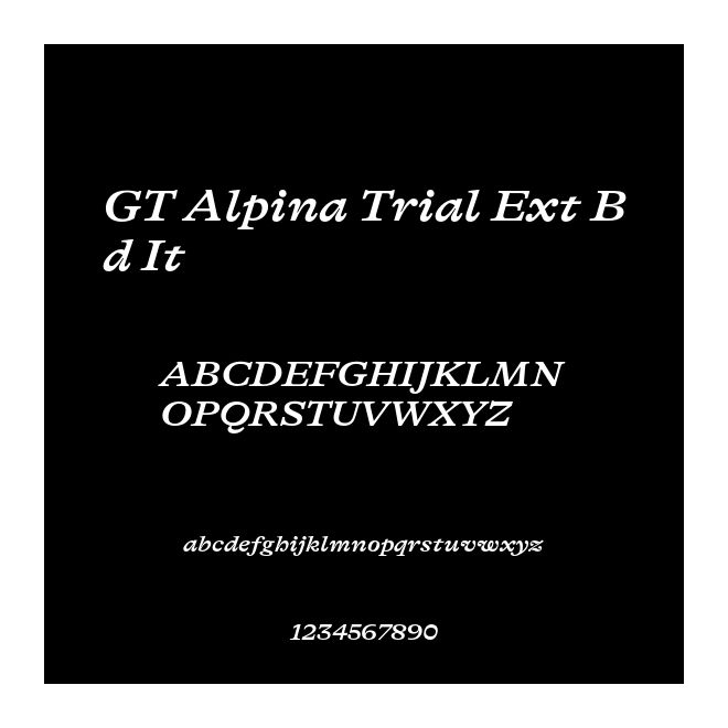 GT Alpina Trial Ext Bd It