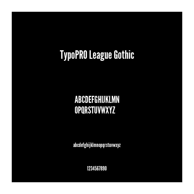 TypoPRO League Gothic