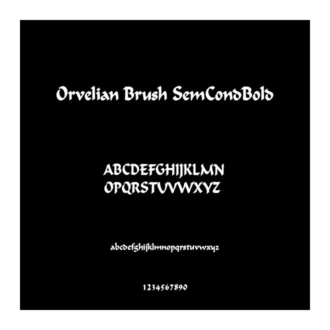 Orvelian Brush SemCondBold