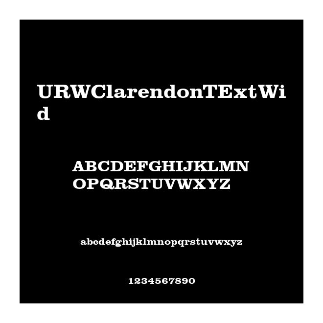 URWClarendonTExtWid