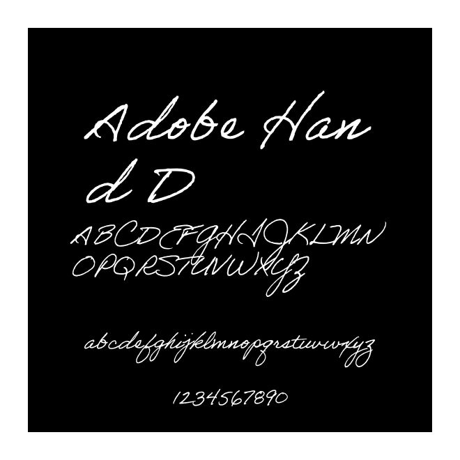 Adobe Hand D