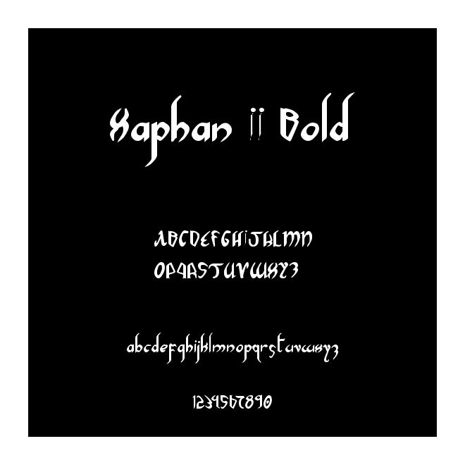 Xaphan II Bold
