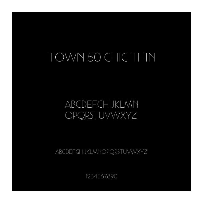 Town 50 Chic Thin