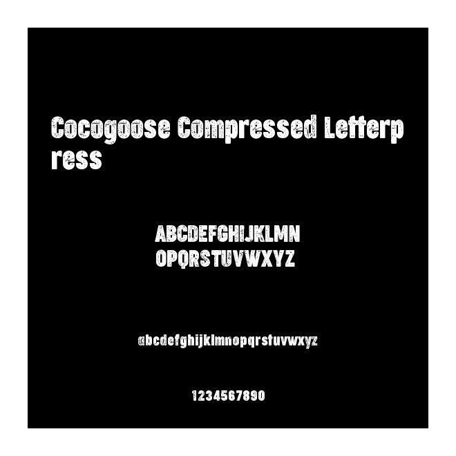 Cocogoose Compressed Letterpress