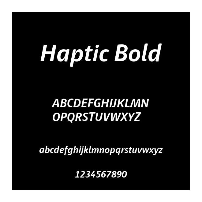 Haptic Bold