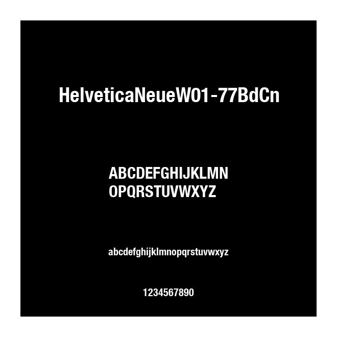 HelveticaNeueW01-77BdCn