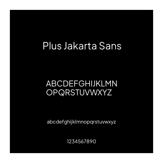 Plus Jakarta Sans