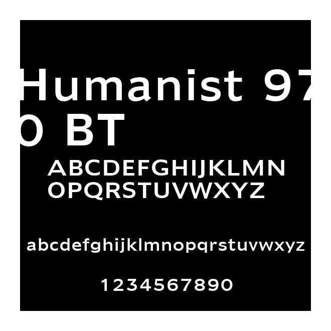 Humanist 970 BT