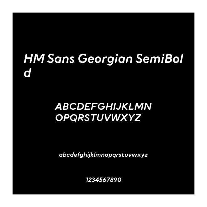 HM Sans Georgian SemiBold
