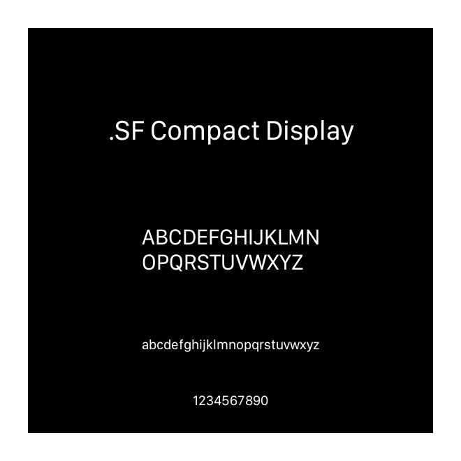 .SF Compact Display