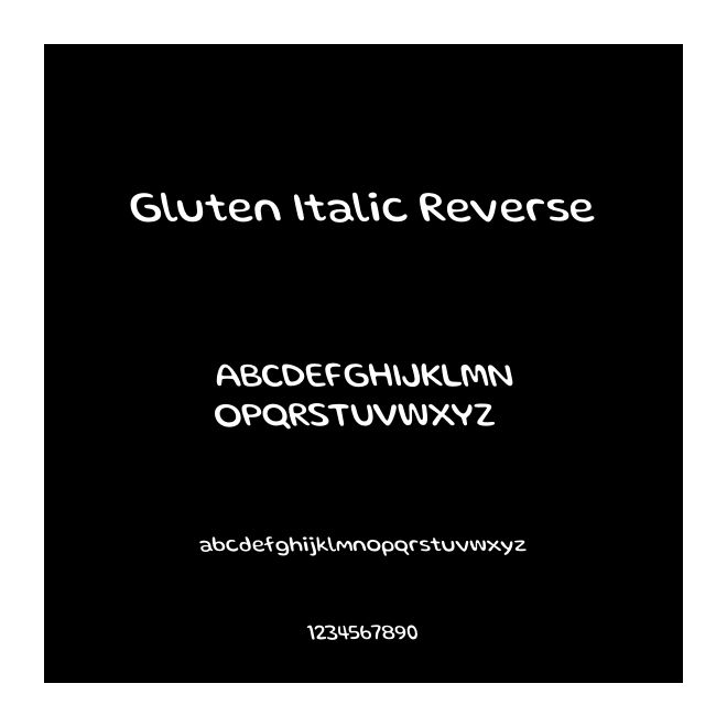 Gluten Italic Reverse