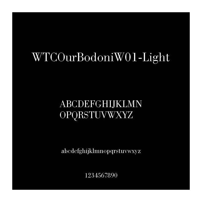 WTCOurBodoniW01-Light