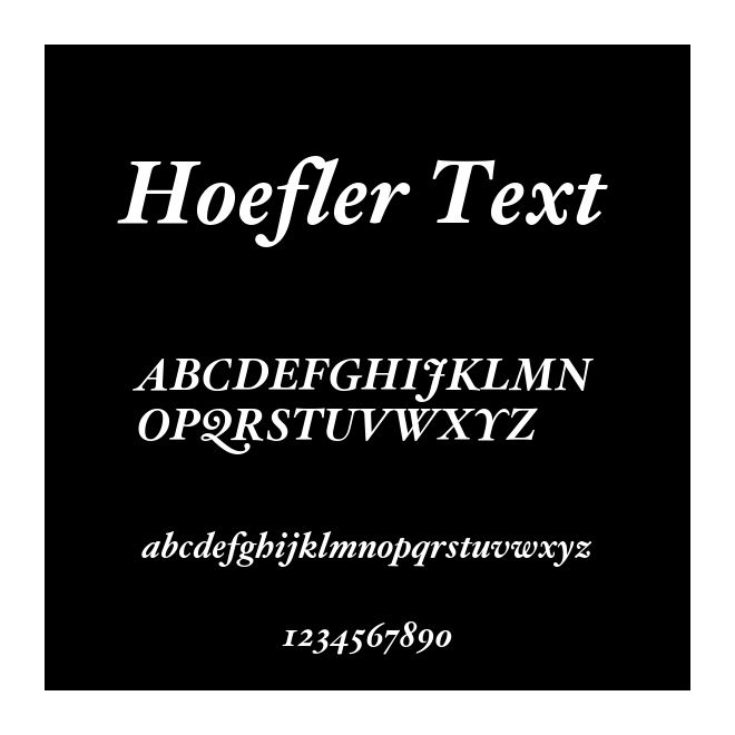 Hoefler Text