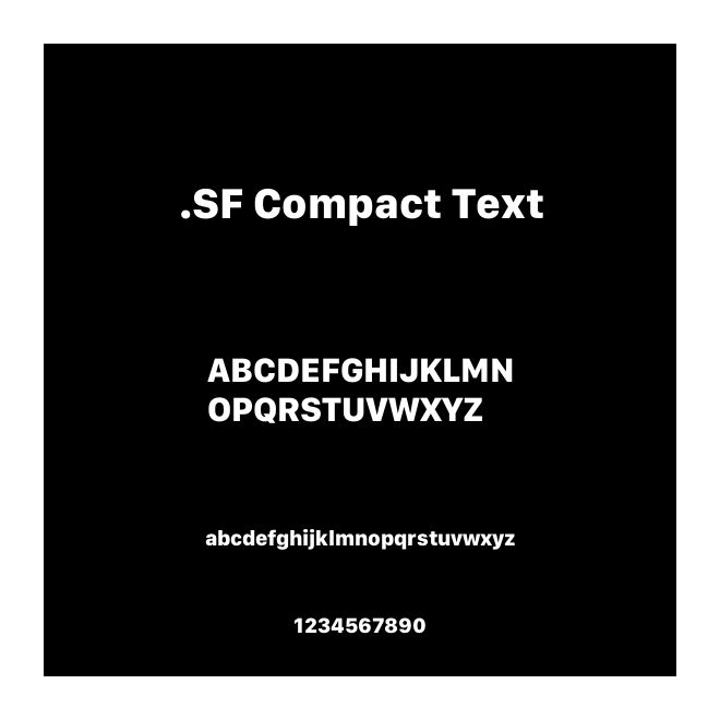 .SF Compact Text