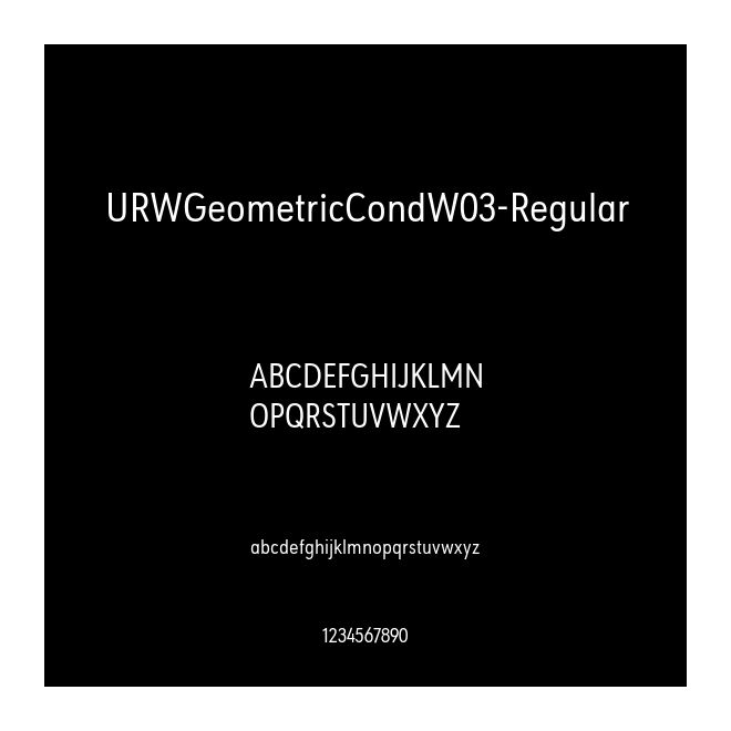 URWGeometricCondW03-Regular