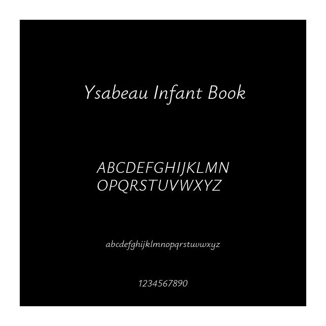 Ysabeau Infant Book