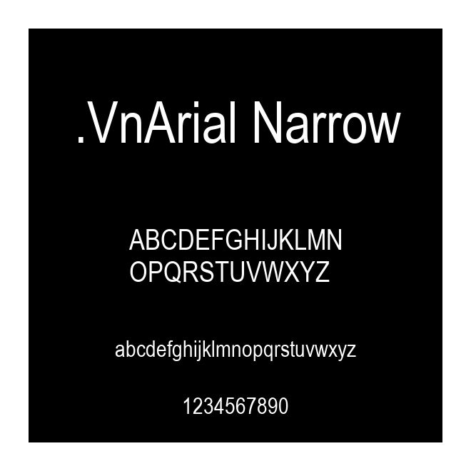 .VnArial Narrow