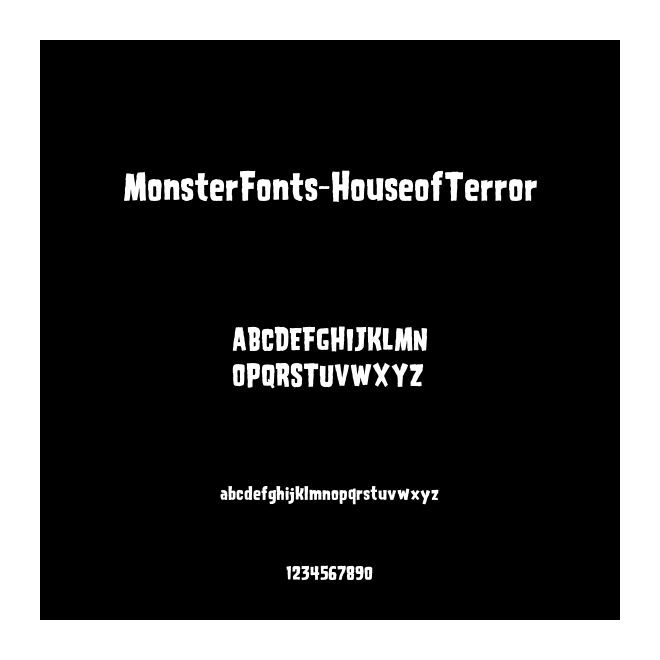 MonsterFonts-HouseofTerror