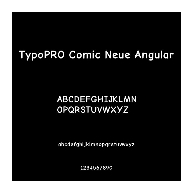 TypoPRO Comic Neue Angular